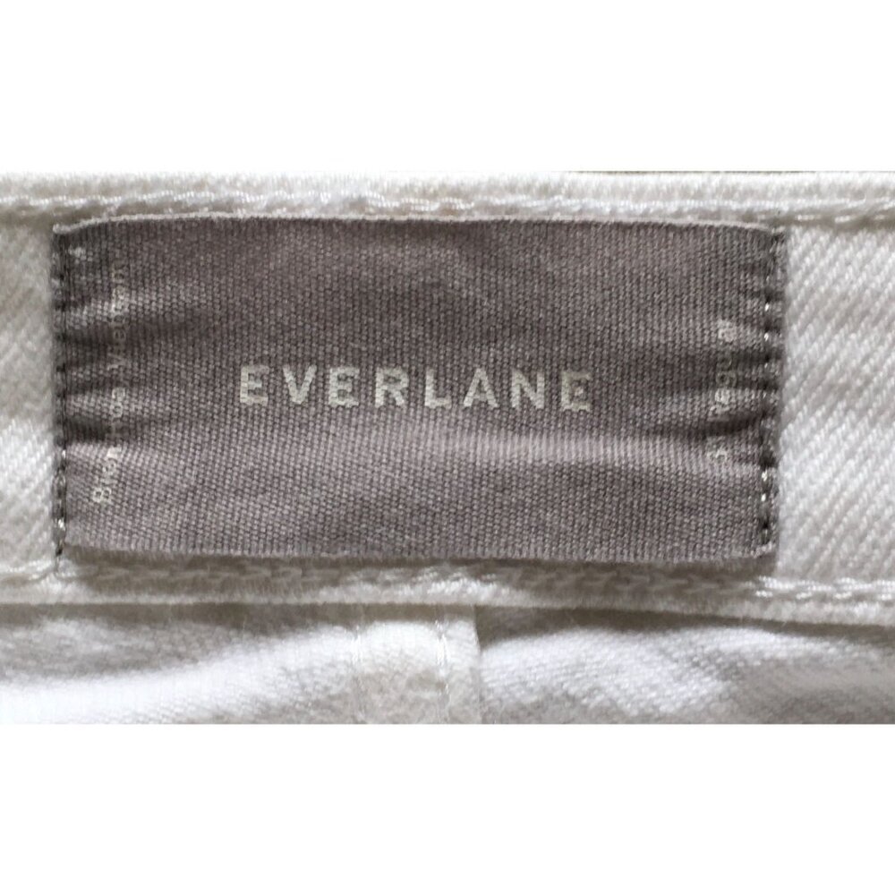 Everlane Womens The High Rise Straight Leg Denim Jeans Size 31 Reg. White SP EXC - Picture 6 of 11